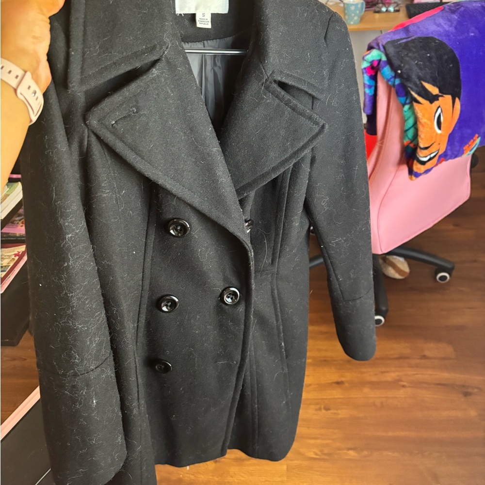 ANNE KLEIN BLACK PEACOAT